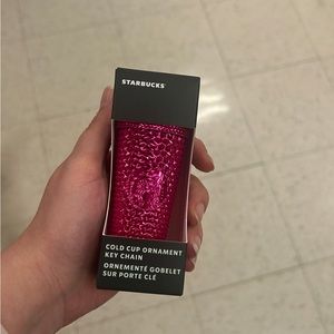 ✨NEW Starbucks Keychain Ornament Metallic Sangria NEW HOLIDAY 2022